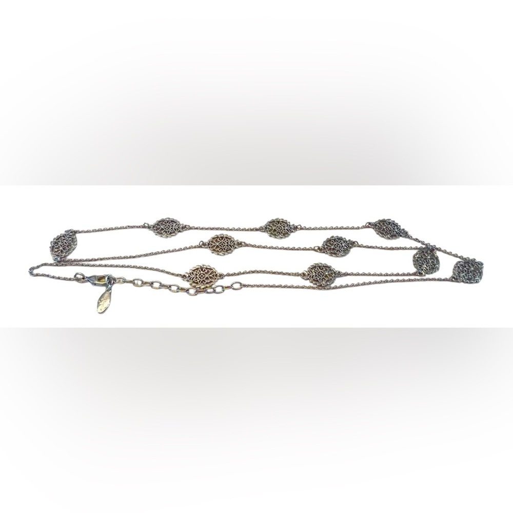 Ann Taylor Elegant Silver Toned Necklace - Picture 5 of 7